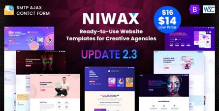 Niwax - Creative Agency & Portfolio HTML Template - 27112946
