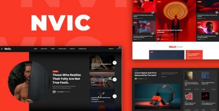 Nvic - Blog and Magazine HTML Template - 33980821
