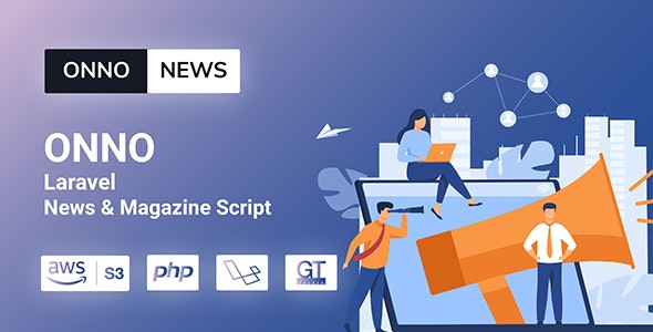 ONNO – Laravel News & Magazine Script – 29030619