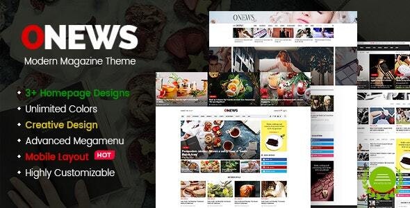 ONews – Modern Newspaper & Magazine Theme WordPress (Mobile Layout Ready) – 21026964