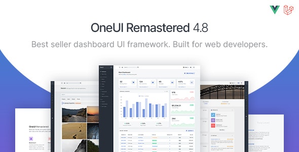 OneUI - Bootstrap 4 Admin Dashboard Template, Vuejs & Laravel 7 Starter Kit - 11820082