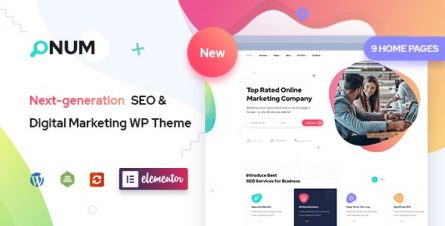 Onum - SEO & Marketing Elementor WordPress Theme - 25257938