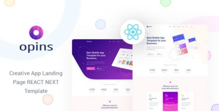Opins - React Next App Landing Page Template - 28520326