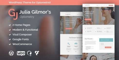 Optometry, Optician & Optics Store Medical WordPress Theme – 16021618