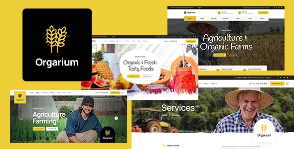 Orgarium – Agriculture & Organic Farm WordPress Theme – 38880144