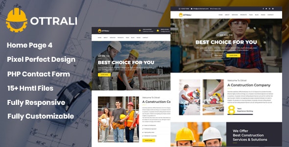 Ottrali – Construction Business Template – 22344105