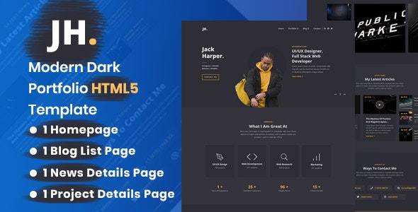 Palun – Personal Portfolio HTML Template – 27494134