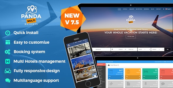 Panda Multi Resorts 7 – Booking CMS for Multi Hotels – 14084137