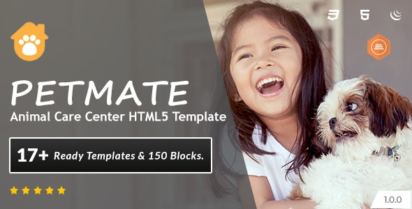 Petmate – Animal Care Center HTML5 Template – 33314142