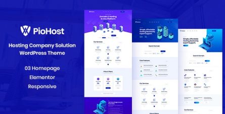 Piohost - Domain and Web Hosting WordPress Theme - 25893515