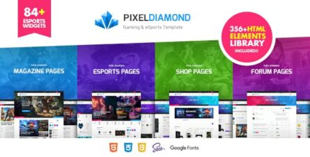 Pixel Diamond - HTML eSports Team, Sports Results & Gaming Magazine & Community - 23798711