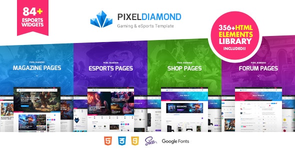 Pixel Diamond – HTML eSports Team, Sports Results & Gaming Magazine & Community – 23798711