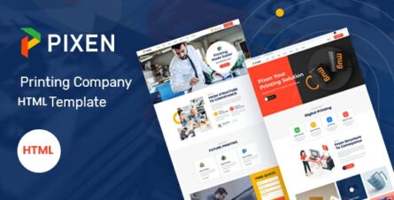 Pixen - Printing Services Company HTML5 Template - 31469576