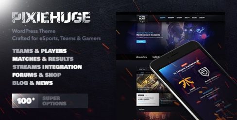 PixieHuge | eSports Gaming Theme For Clans & Organizations – 20175845
