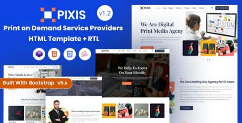 Pixis – Print on Demand Service Providers Template – 27460471
