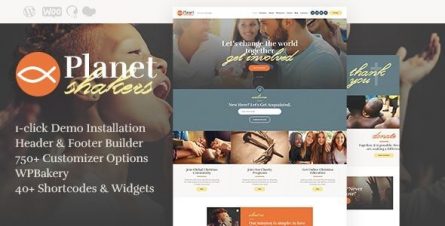 Planet Shakers - Church & Religion WordPress Theme - 24536519