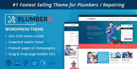 Plumber - Construction and Repairing WordPress Theme - 14036883