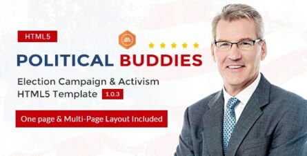 Political Buddies - Election Campaign & Activism HTML5 Template - 21471300