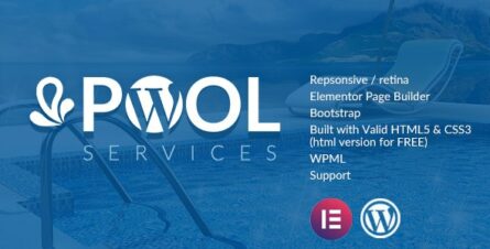 Pool Services WordPress Theme + RTL - 19213092