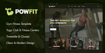 PowFit - Gym Fitness Joomla Template - 36383728