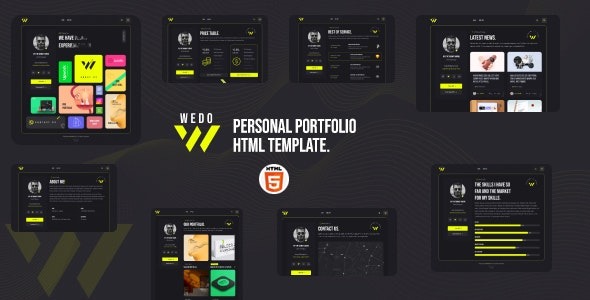 Wedo – Personal Portfolio HTML Template – 45895007