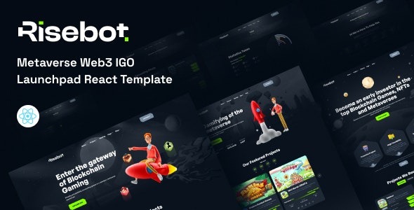 Risebot – Metaverse IGO Launchpad React Template – 44455987