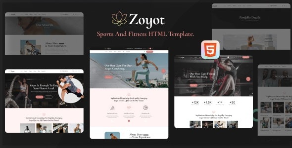 Zoyot – Sports and Fitness HTML Template – 42641476