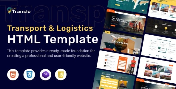 Translo – Transport and Logistics Html Template – 48825748