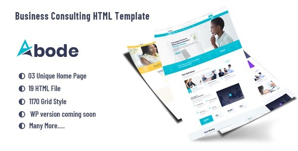 ABODE – Consulting, Finance, Business HTML5 Bootstrap 4 Template – 22450390