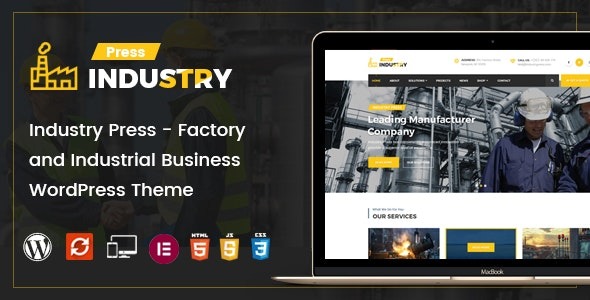 Industry Press v3.1 – Factory and Industrial Business WordPress Theme – 19768117