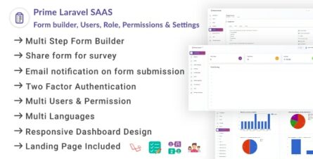 Prime Laravel Saas - Form builder, Users, Role, Permissions & Settings - 36176323
