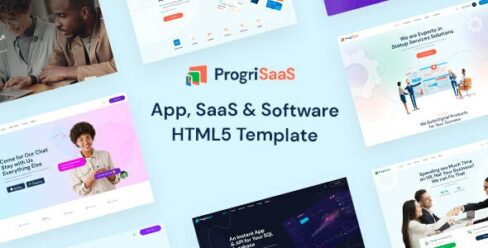 ProgriSaaS – Creative Landing Page HTML5 Templates – 36142462