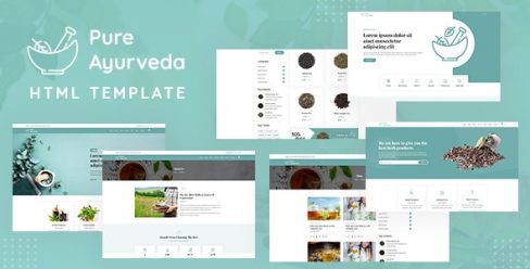 Pure Ayurveda – Responsive HTML Template – 26702884
