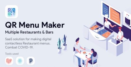 QR Menu Maker - SaaS - Contactless restaurant menus - 28304908