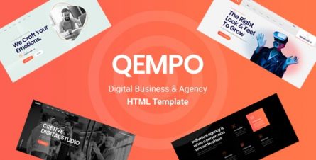 Qempo - Digital Agency Services HTML5 Template - 33293102