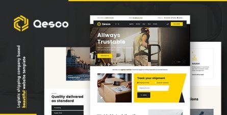 Qesco - Logistic Shipping Company WordPress Theme - 29228208