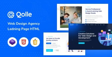 Qoll - Web Design Agency HTML Template - 36472815