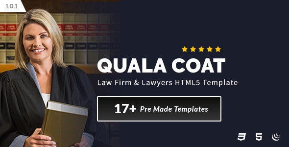 Quala Coat - Law Firm & Lawyers HTML5 Template - 22526010
