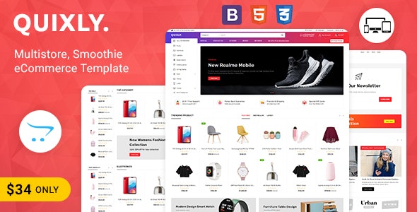 Quixly Multipurpose Opencart Responsive theme – 30183655