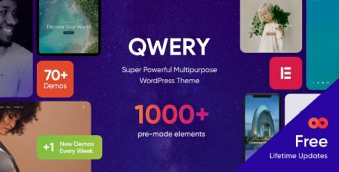 Qwery – Multi-Purpose Business WordPress Theme + RTL – 29678687