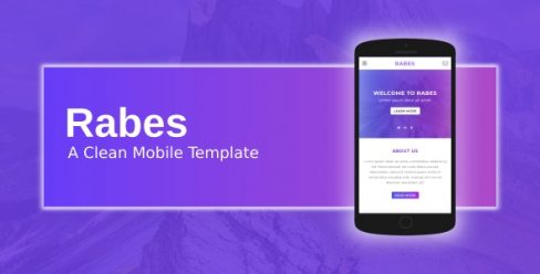 Rabes – A Clean Mobile Template – 22040196