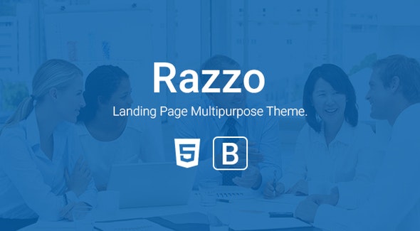 Razzo – Multipurpose Responsive Bootstrap Landing page htme – 19495464