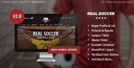 Real Soccer - Sport Clubs WordPress - 8888574