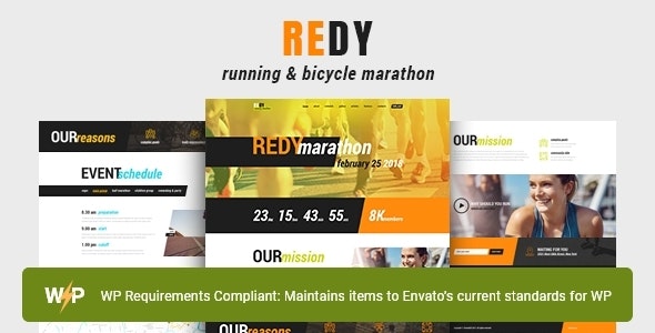 Redy | Marathon & Running Sports WordPress Theme – 22024867