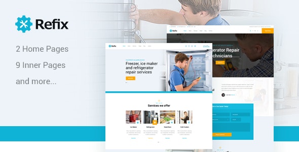 Refix - Fridge & Freezer Repair Company HTML Template - 23260377