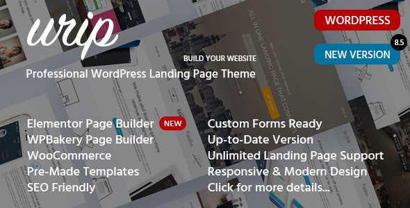 Responsive Landing Page WordPress Theme – 11690533