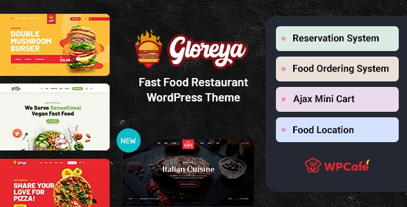 Restaurant Fast Food & Delivery WooCommerce Theme – Gloreya – 24951858