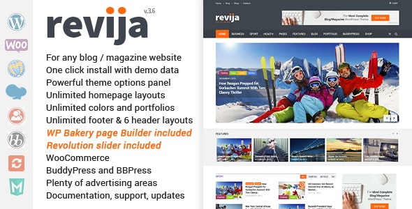 Revija – Blog/Magazine WordPress Theme – 14237091
