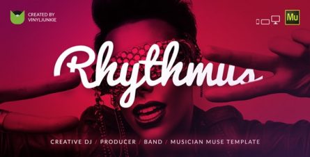 Rhythmus - Creative DJ Producer Musician Site Muse Template - 17508748