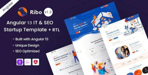 Ribo – IT & SEO Marketing Startup Angular 13 Template – 28424439
